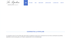 Desktop Screenshot of cooperativalapopolare.com