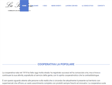 Tablet Screenshot of cooperativalapopolare.com